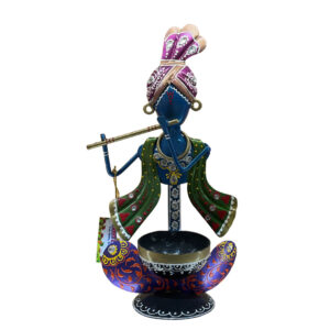 Shree Krishna Gifts And Decor Krishna Tea Light Holder Iron 1 - Cup Tealight Holder