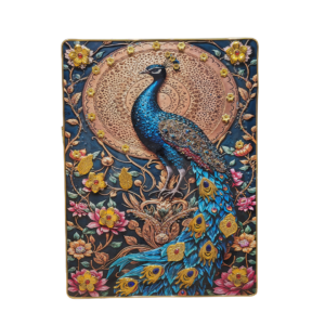 Premium Peacock Wrapped Canvas Painting –