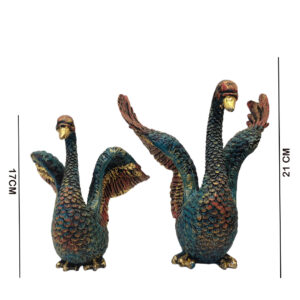 Duck Pair, Kissing Love Bird Vastu Showpiece for Home Decor & Living Room Decorative Showpiece