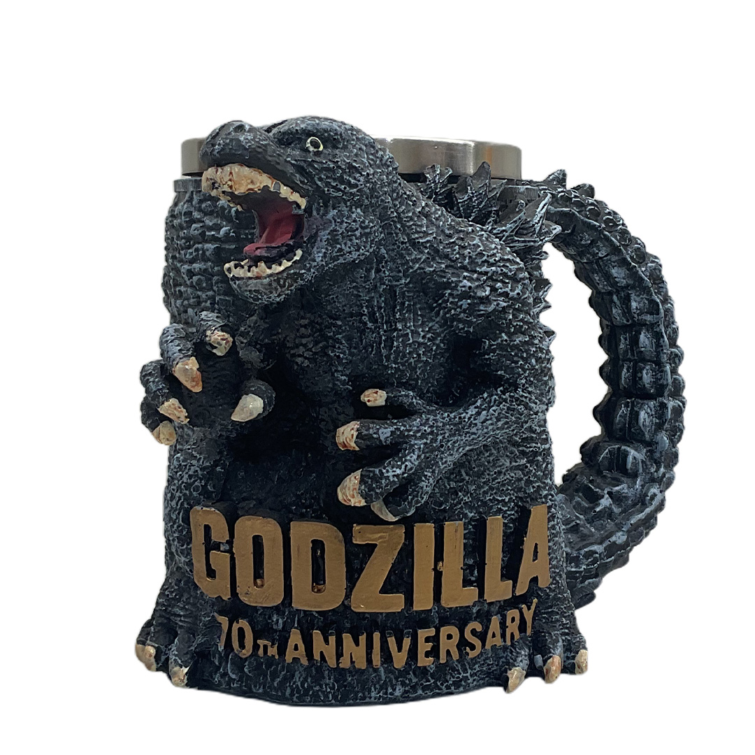 Godzilla 70th Anniversary 3D sculpted mug.