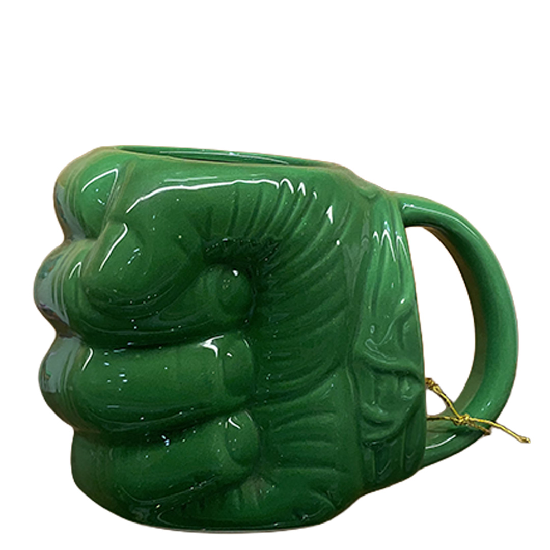 BONZEAL New Collection Hulk Fist 3D Sculptured Avengers Superhero Drinking Tea Cup Ceramic Coffee Mug (400 ml)