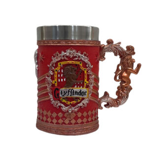 Nemesis Now Harry Potter Gryffindor Hogwarts House Collectible Tankard, 1 Count (Pack of 1), Red Gold