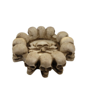 Skull Ashtray Resin – Cross Bones Smoking Ash Tray for Home Decor (1 Pc)