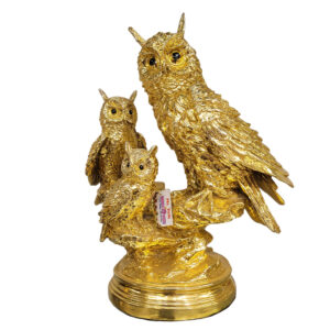 Owls Family Resin Figurines